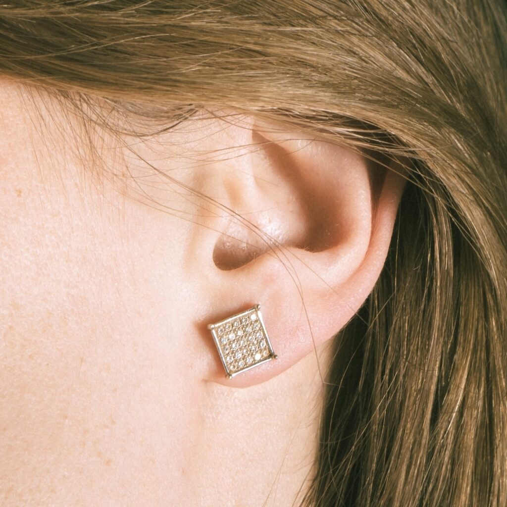 Boucles d'oreilles diamants