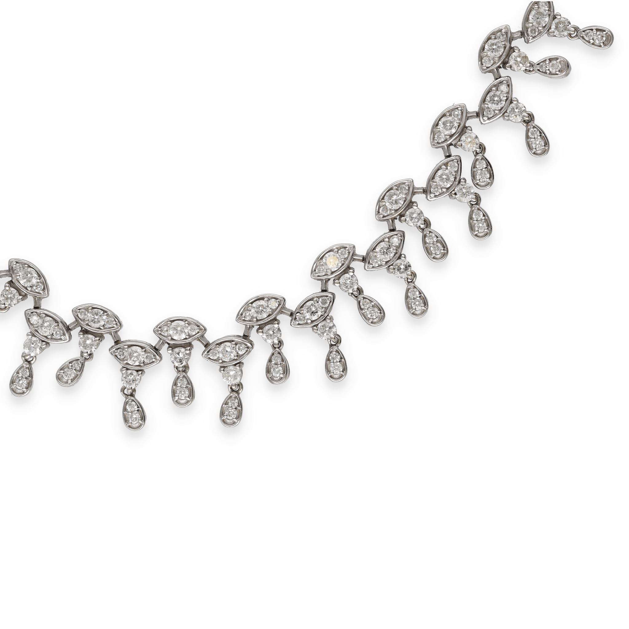 Collier draperie en diamants