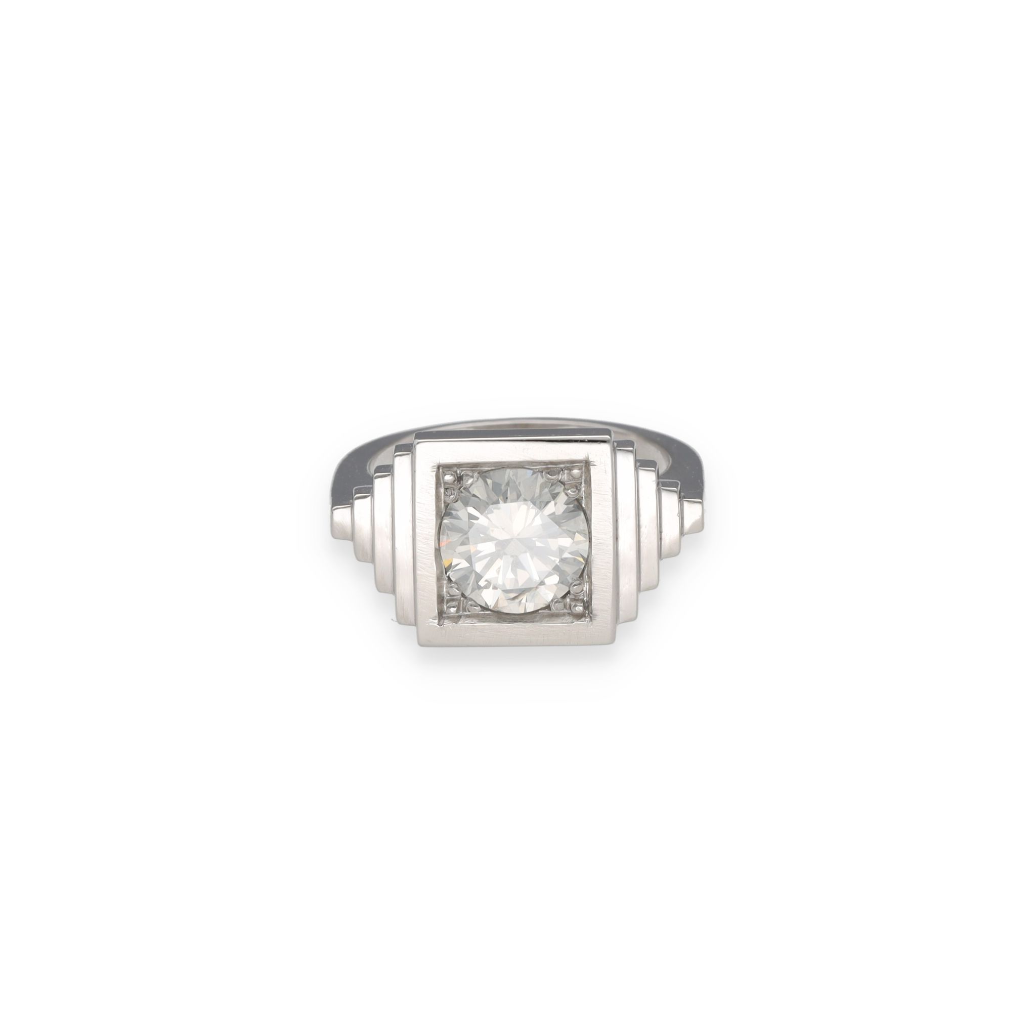 Bague diamant style Art Déco