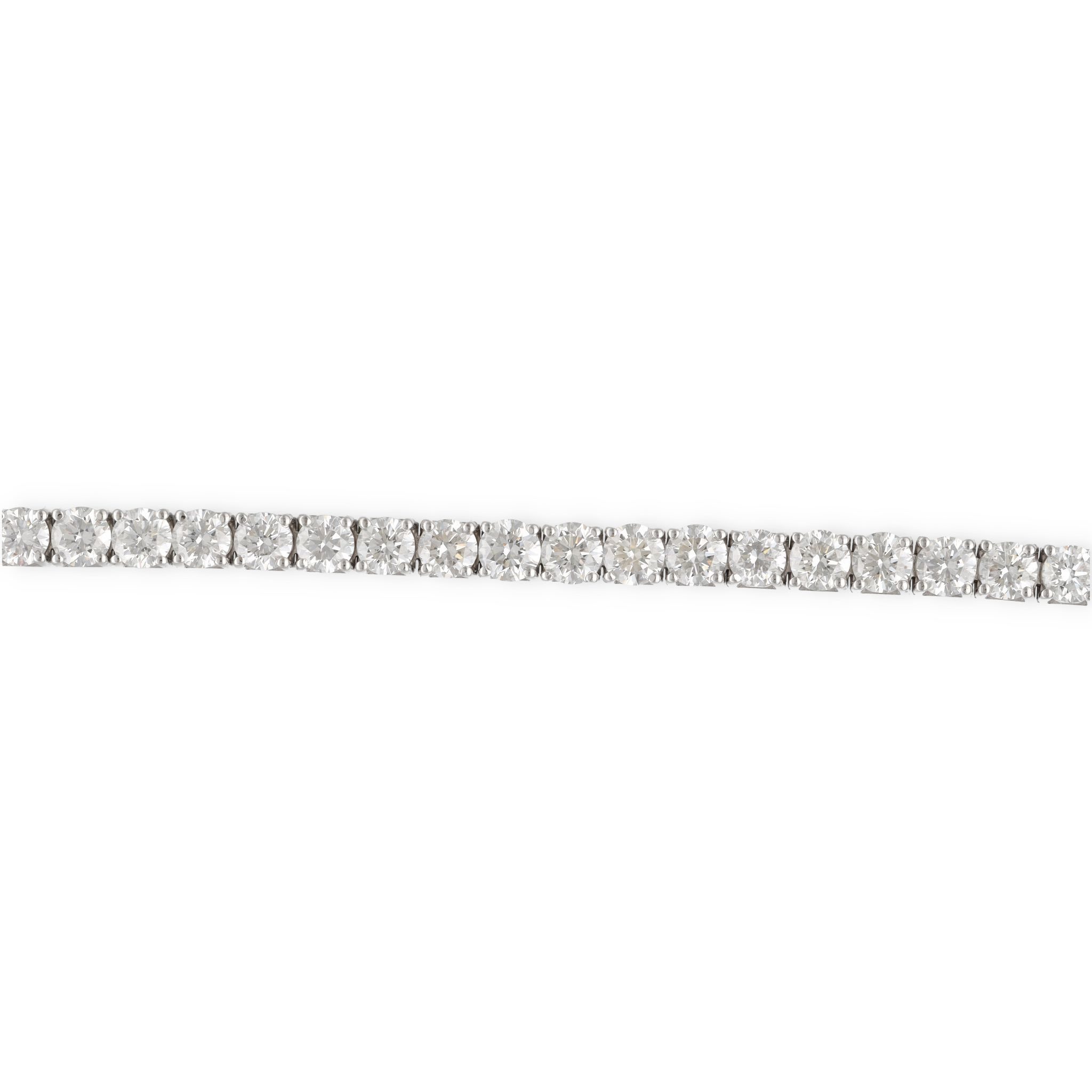 Bracelet rivière de diamants en or blanc