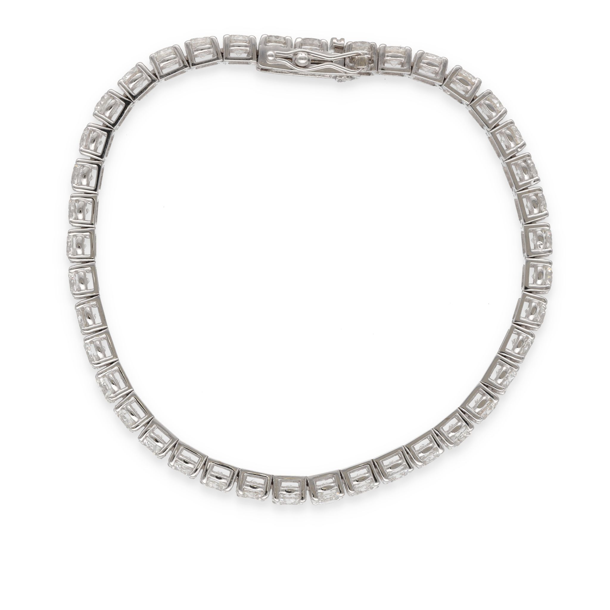 Bracelet rivière de diamants en or blanc – Image 5