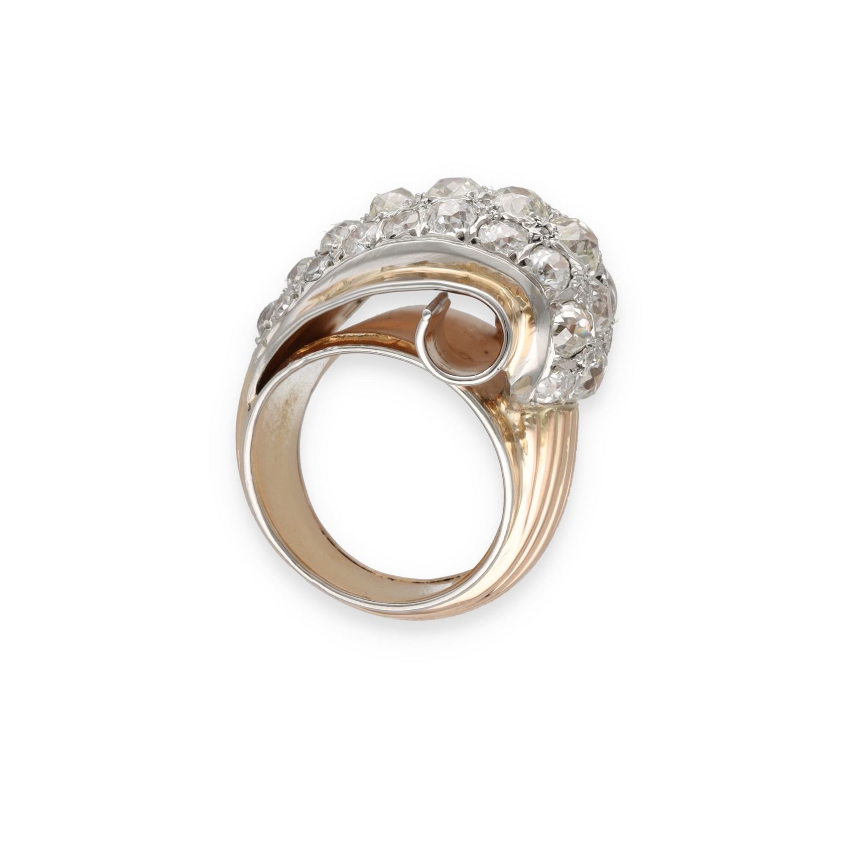 Bague tank sertie de diamants – Image 4