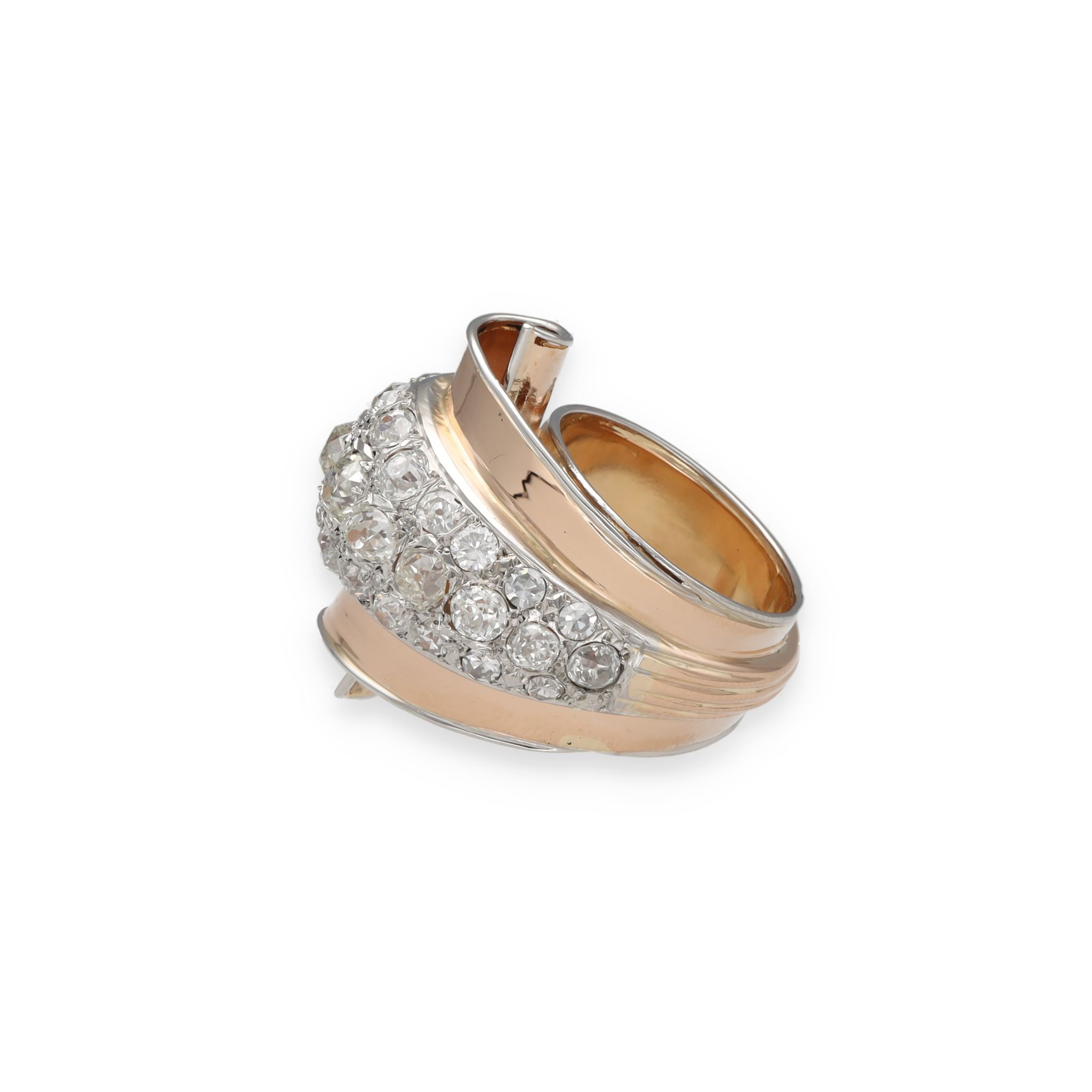 Bague tank sertie de diamants – Image 3