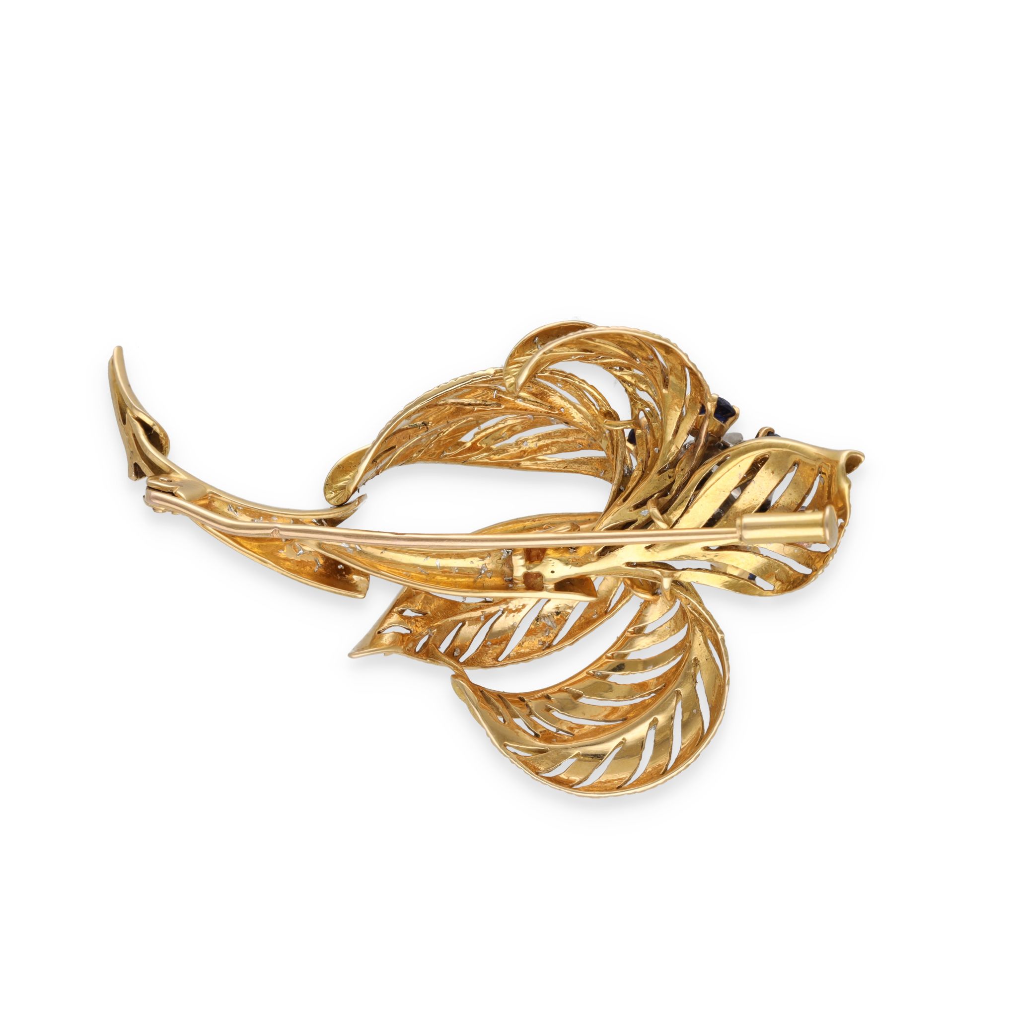 Broche saphirs et diamants – Image 3