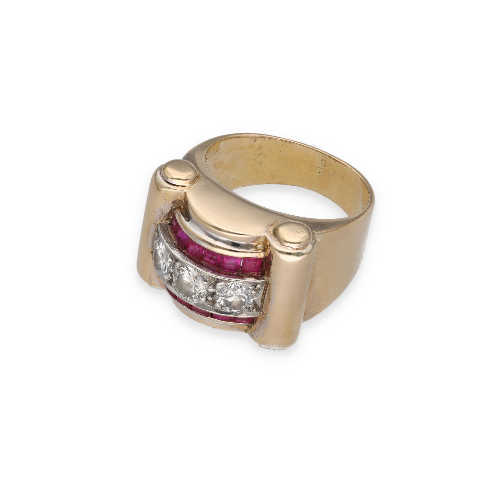 Bague Tank diamants taille ancienne – Image 3